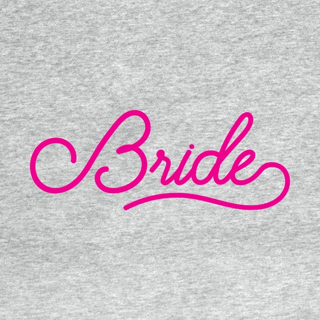 Bride - Wedding Bridesmaid Bachelorette Party Design by zubiacreative